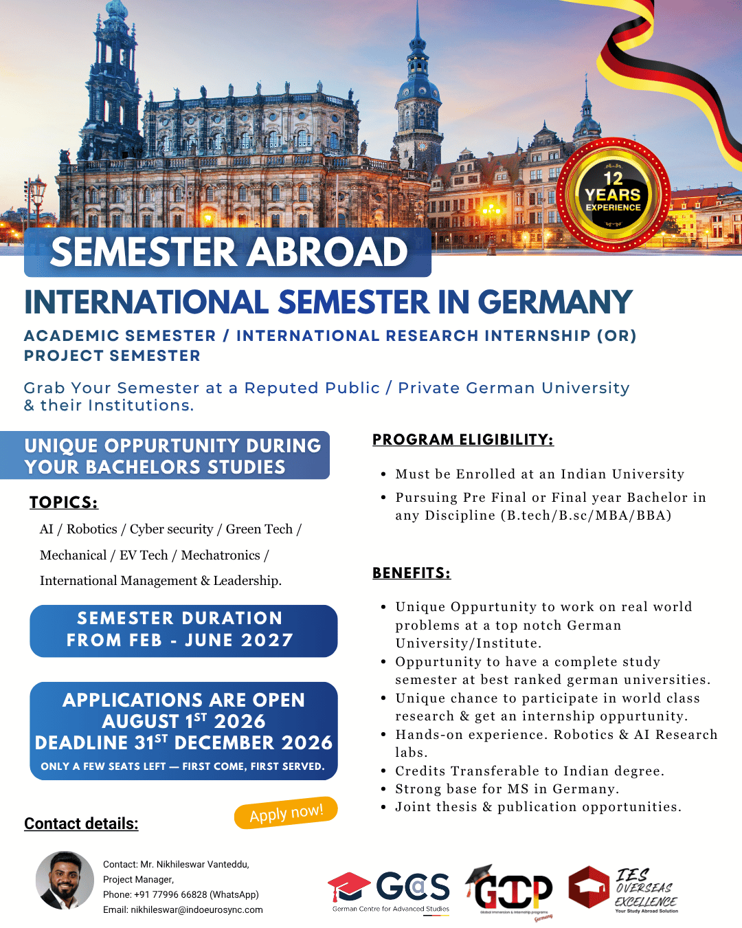 Semester Abroad Poster
